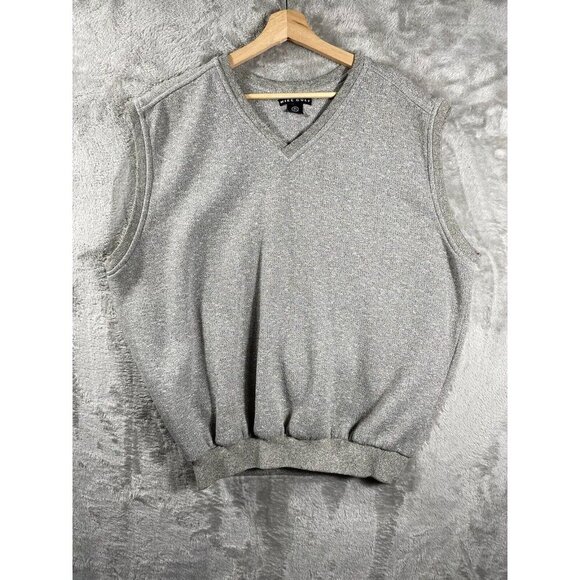 Vintage Y2K, Golf Sweater, Vest, Nike Gray Knit Pull Over From The 90S 2000 XL - Picture 1 of 13